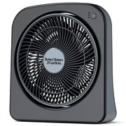 Better Homes & Gardens 9" Dual Power Portable Fan, Indoor/Outdoor Use, 3 Speeds, Adjustable Tilt Angle, Black