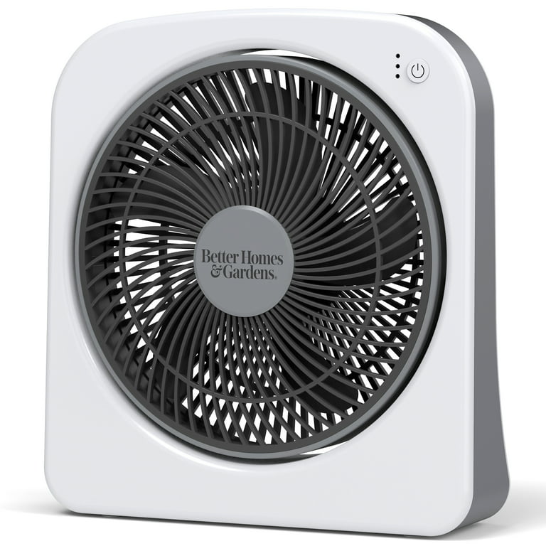 Better Homes & Gardens Dual Power Portable Fan, Indoor/Outdoor Use, 3 Speeds, White -