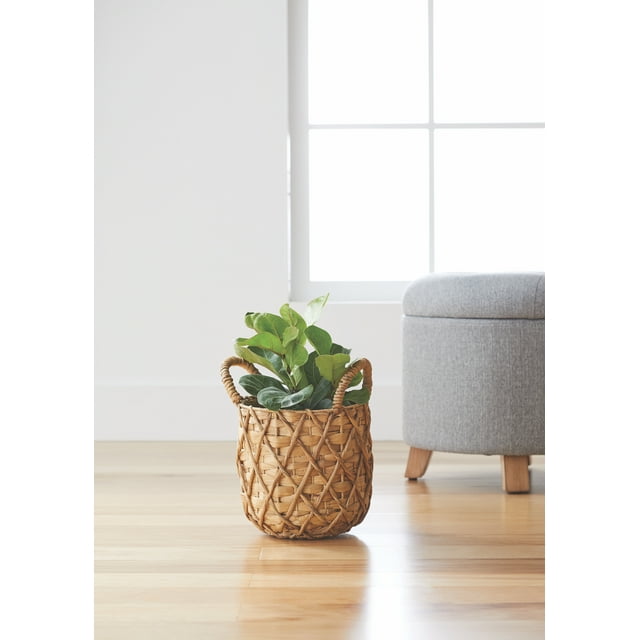 Better Homes & Gardens 9" Natural Water Hyacinth Basket Planter
