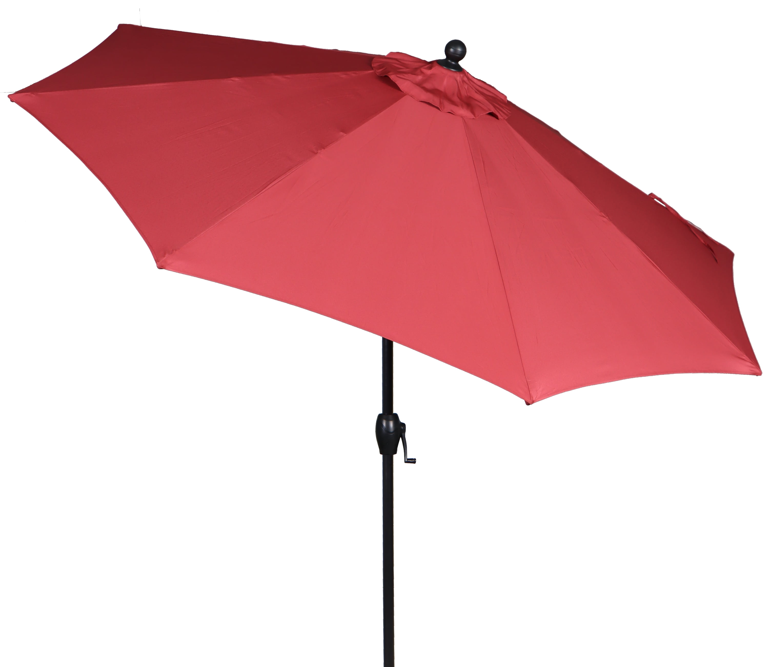 Better Homes & Gardens 9' Premium Crank Patio Umbrella, Red - Walmart.com