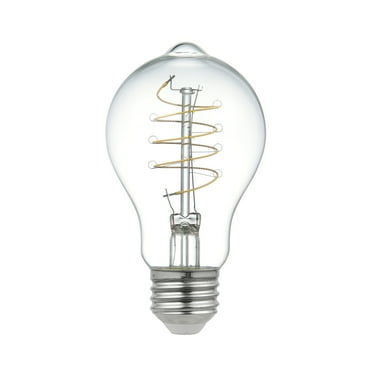 Better Homes & Gardens A19 LED Vintage Light Bulb, 4 Watts (40W Equivalent), Daylight, Thin Filament, E26, 2PK