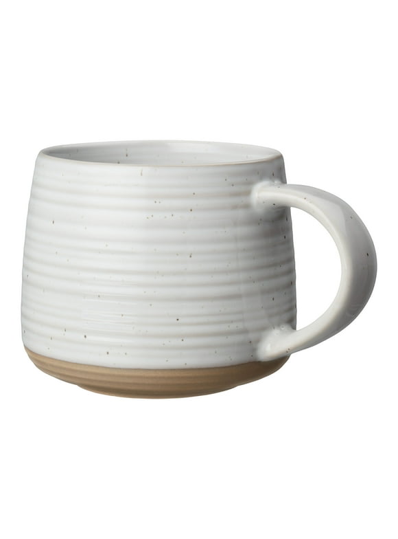 Better Homes & Gardens Abbott Stoneware 18.26 oz Mug,  White Speckled
