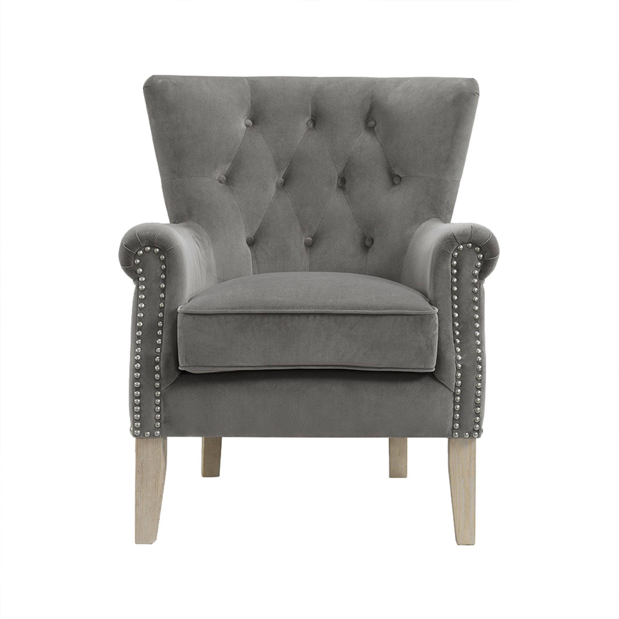 Better Homes & Gardens Accent Chair, Living Room & Home Office, Gray - image 1 of 5