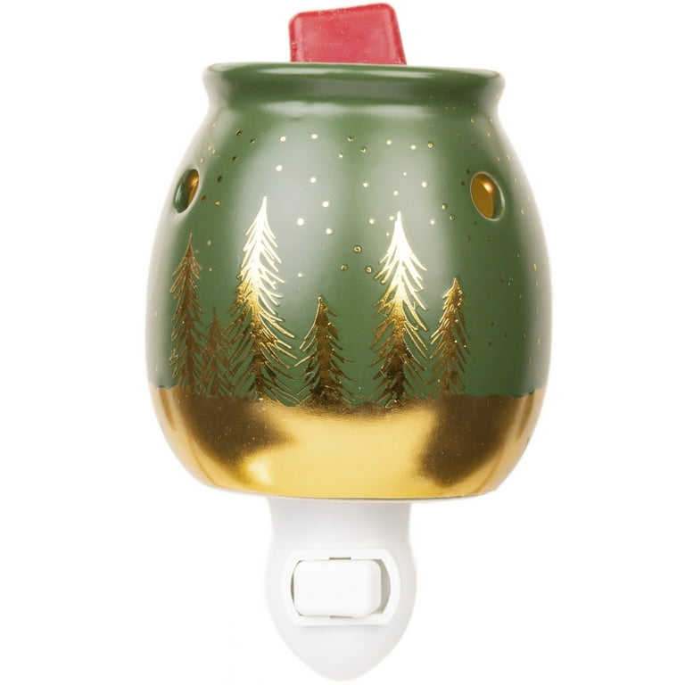 2 in 1 Matte Green and Gold Wax and Candle Warmer – Pro Candle Supply