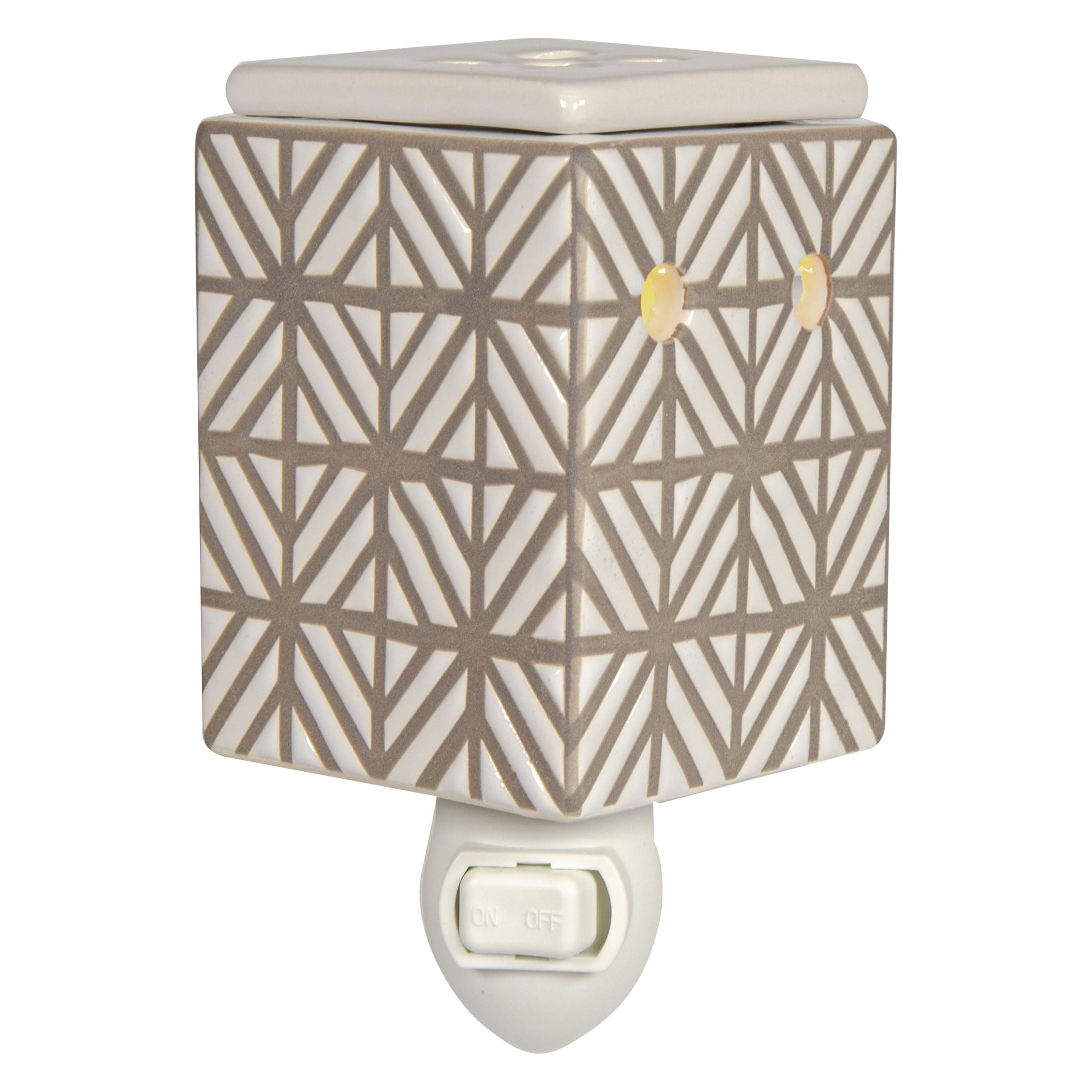 Better Homes & Gardens Accent Warmer, Tiled Ceramic Gray