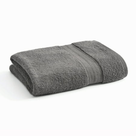 Better Homes & Gardens Adult Bath Towel, Solid Grey