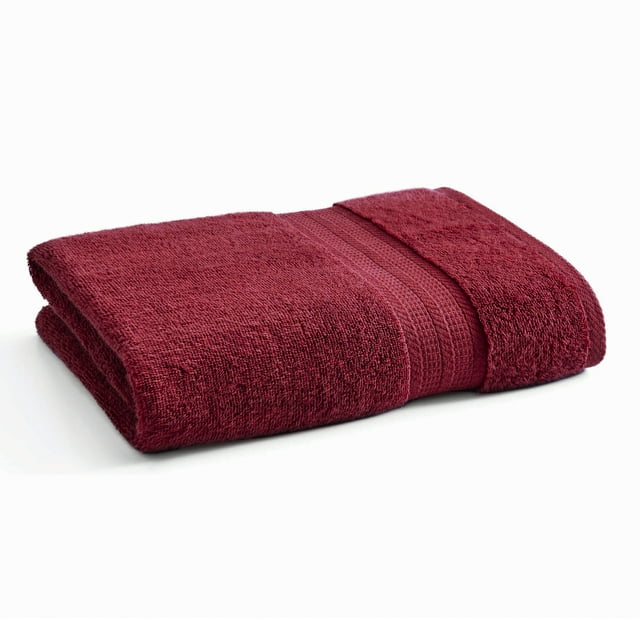 Better Homes & Gardens Adult Bath Towel, Solid Red