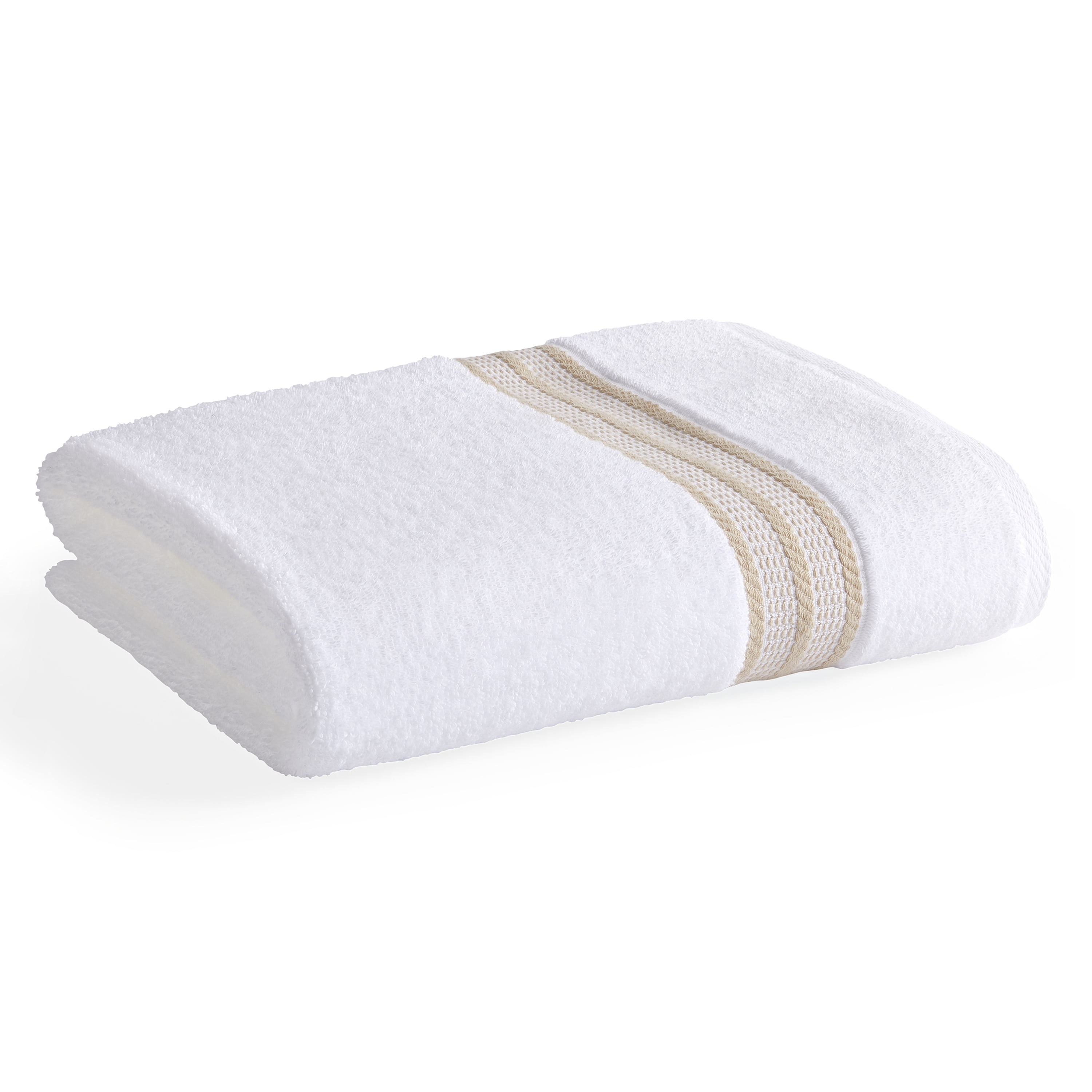 Better Homes & Gardens Adult Bath Towel, Tan Stripe
