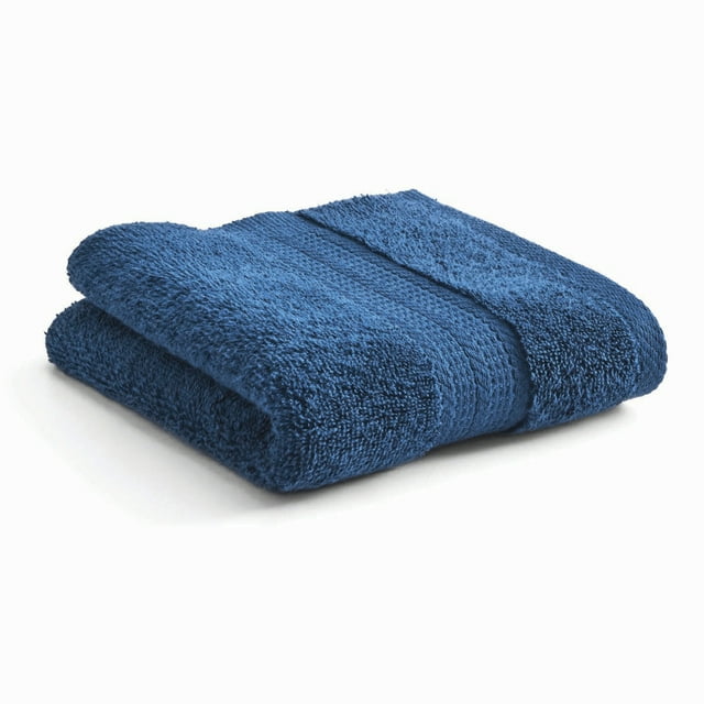 Better Homes & Gardens Adult Hand Towel, Solid Blue