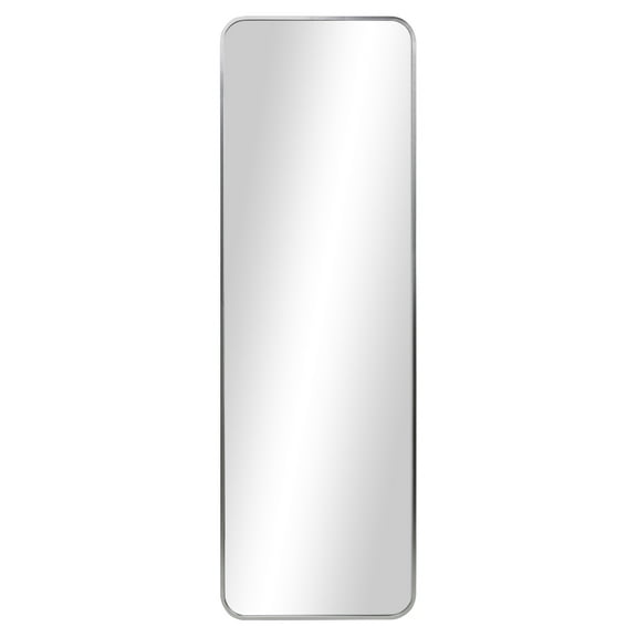 Better Homes & Gardens 17x53 Silver Rounded Edge Large Wall Mirror for Bathroom or Living Room