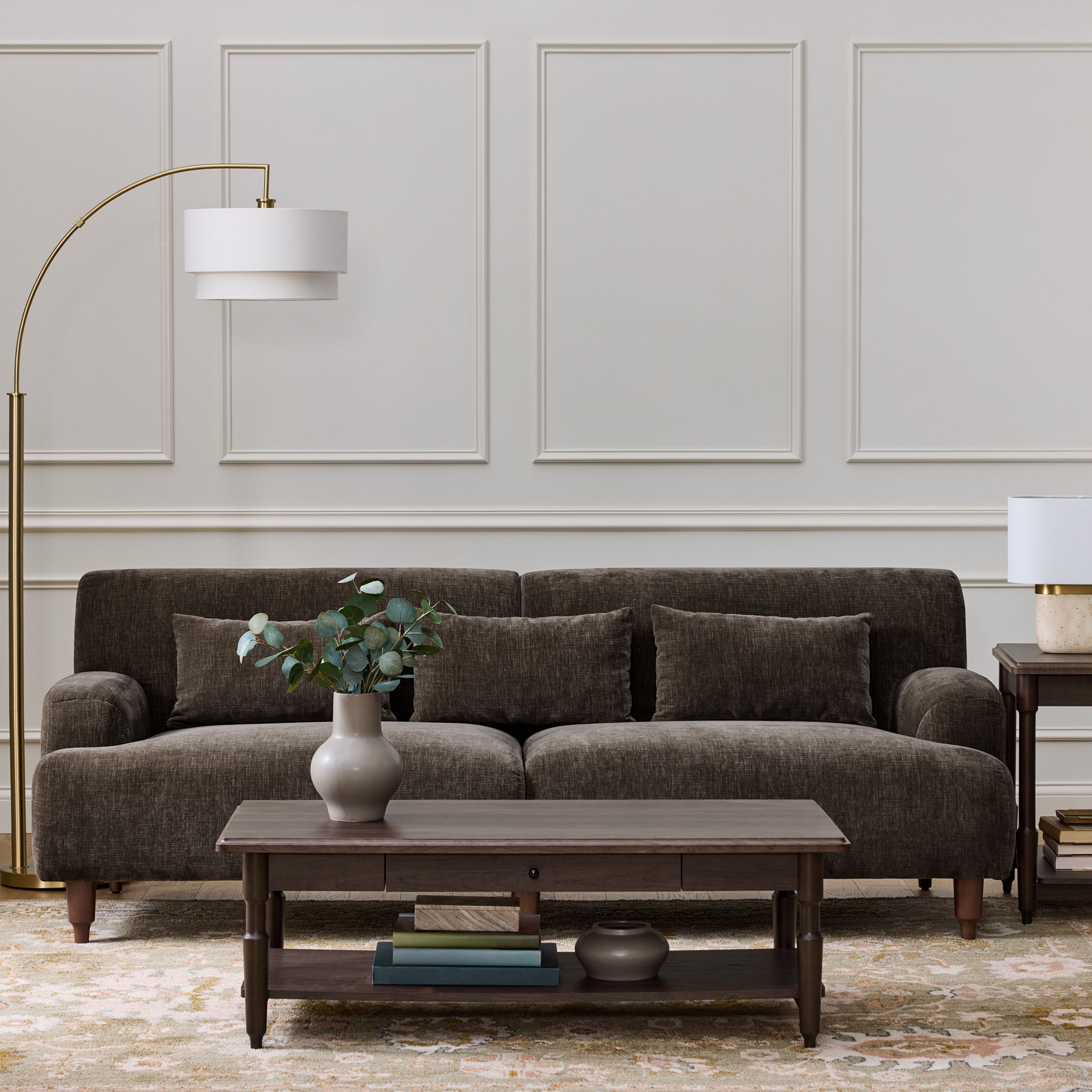 Better Homes & Gardens Ambrose Sofa, Coffee velvet