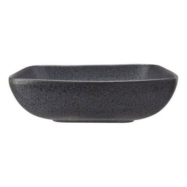 Better Homes & Gardens Anderson Dark Gray Square-Shaped Stoneware Dinner Bowl