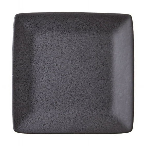 Better Homes & Gardens Anderson Dark Gray Square-Shaped Stoneware Salad Plate