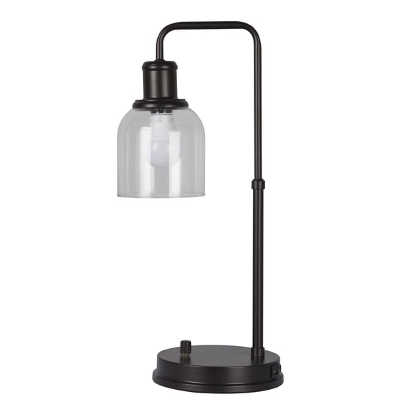 Better Homes & Gardens Antique Bronze 20” with USB Port & 7W LED Bulb Desk Lamp