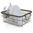 thumbnail image 1 of Better Homes & Gardens Antique Gray Wire Dish Drying Rack with Utensil Holder for Kitchen Countertop, 1 of 6