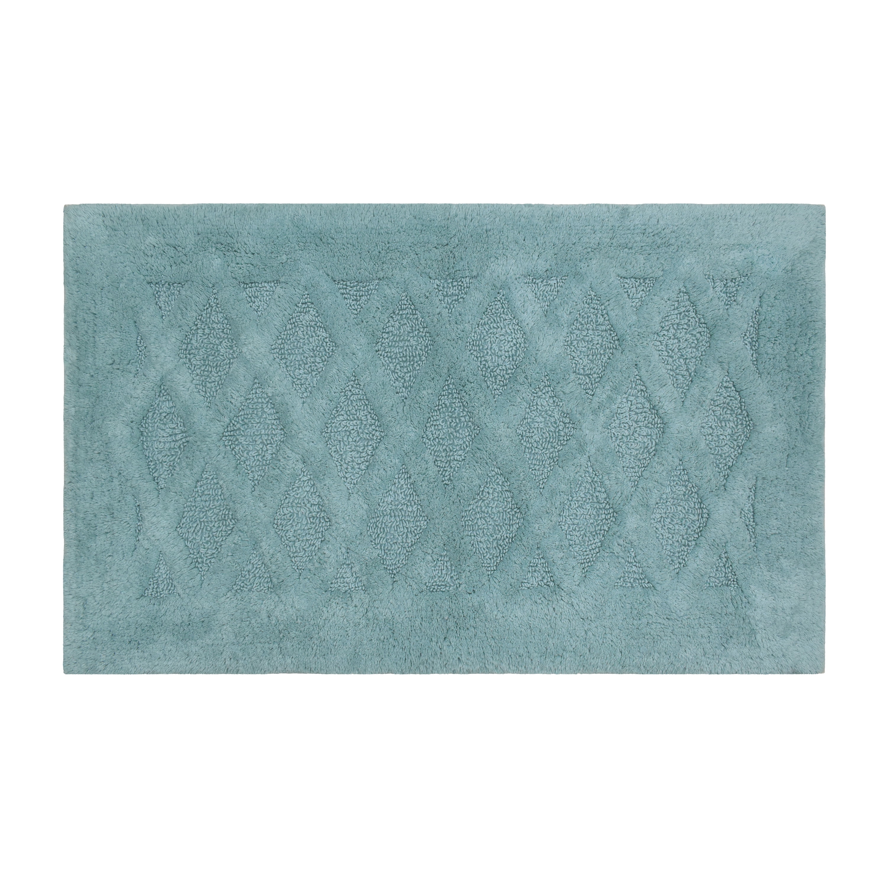 Better Homes & Gardens Aquifer Diamond Texture 20" x 34" Cotton Bath Rug
