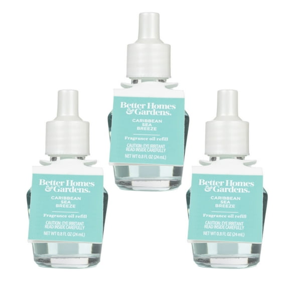 Better Homes & Gardens Aroma Accents Oil Refill 24 mL (3-Pack), Caribbean Sea Breeze