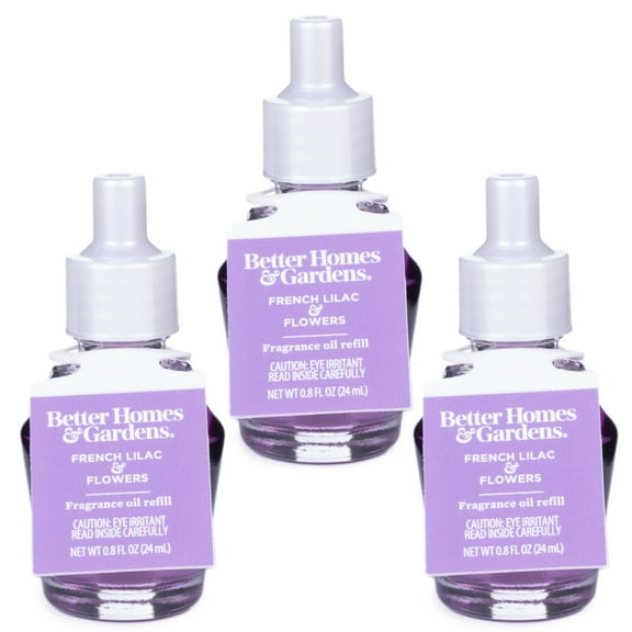 Better Homes & Gardens Aroma Accents Oil Refill 24 mL (3-Pack), French Lilac Flowers