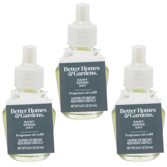 Better Homes & Gardens Aroma Accents Oil Refill 24 mL (3-Pack), Rainy Spring Day