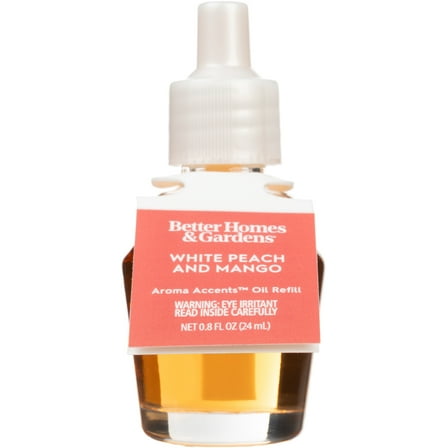 Better Homes & Gardens Aroma Accents Oil Refill 24 mL, White Peach Mango
