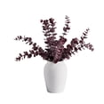 thumbnail image 1 of Better Homes & Gardens Artificial Purple Eucalyptus in White Ceramic Vase, 12", 1 of 9