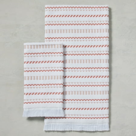 Better Homes & Gardens Aurora Cotton Bath and Hand Towel Set, Set of 2