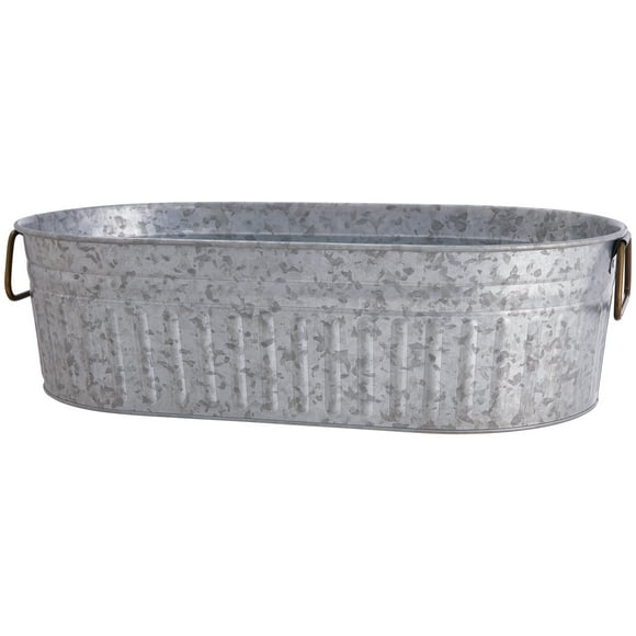 Better Homes & Gardens Galvanized 4 Gallon Oval Tub