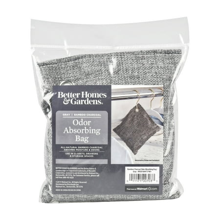 Better Homes & Gardens Bamboo Charcoal Odor Eliminating & Moisture Absorbing Bag, Fragrance Free, All-Natural