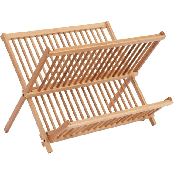 Better Homes & Gardens Bamboo Folding Dish Rack