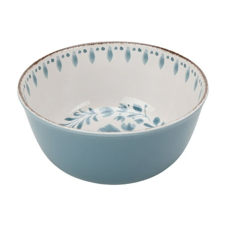 Better Homes & Gardens Bamboo Melamine Cereal Bowl, Blue