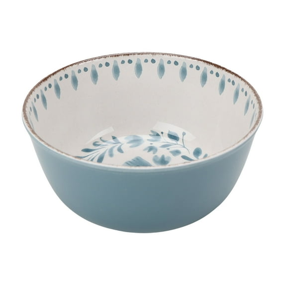 Better Homes & Gardens Bamboo Melamine Cereal Bowl, Blue