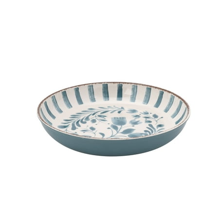 Better Homes & Gardens Bamboo Melamine Dinner Bowl, 36 oz, Blue