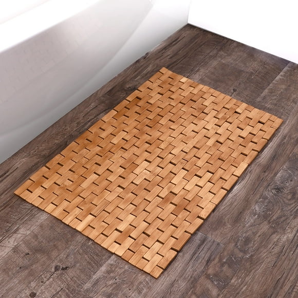 Better Homes & Gardens Bamboo Tile Bath Step-Out Mat, 18"x30"