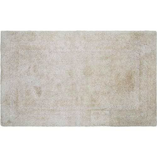 Better Homes & Gardens Bath Rug Cotton Reversible Washable, 17" x 24", Papyrus Beige