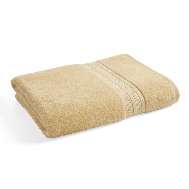 Better Homes & Gardens Bath Towel, Solid Yellow