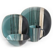Better Homes & Gardens Bazaar Dinnerware, Teal, Set Of 16
