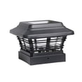 thumbnail image 1 of Better Homes & Gardens Beckon Solar Powered Landscape Path Light 4'' x 4'' Black Post Cap LED, 1 of 8