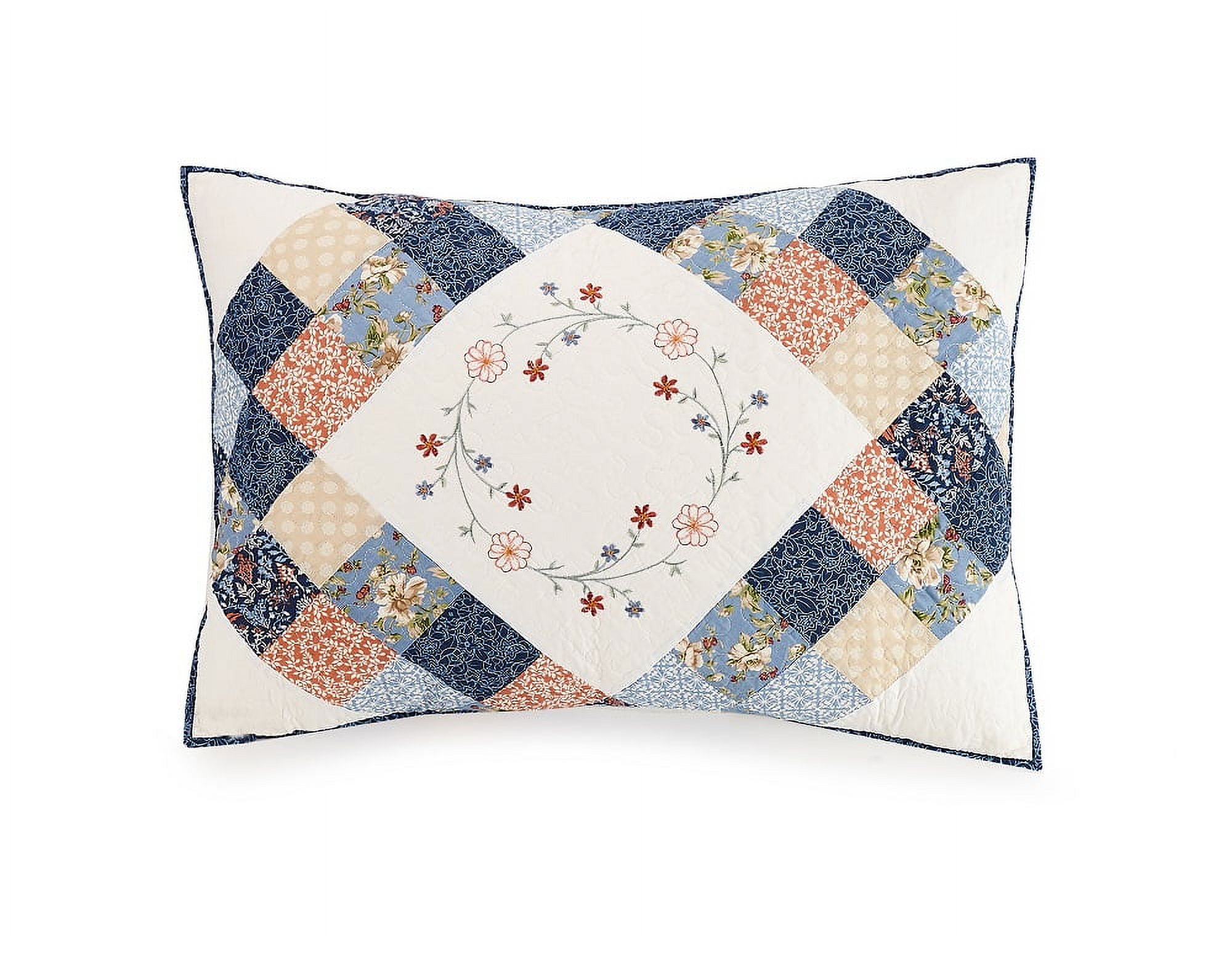 Better Homes & Gardens Americana Cotton Standard/Queen Pillow Shams, Beige, 2 Count