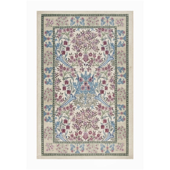 Better Homes & Gardens Beige Hannah Flowing Floral 30" x 46" Accent Rug