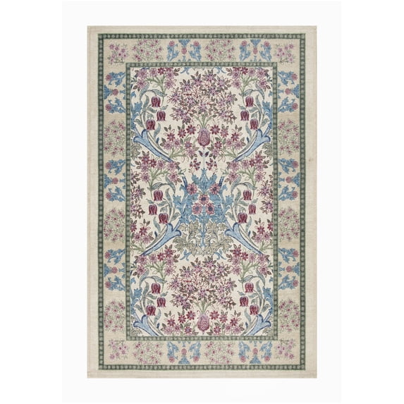 Better Homes & Gardens Beige Hannah Flowing Floral 30" x 46" Accent Rug