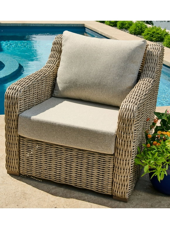 Better Homes & Gardens Beige Outdoor 2 Piece Deep Seat Cushion Set