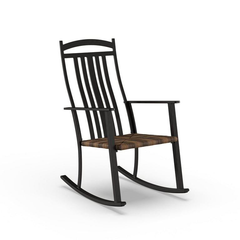 Better Homes Gardens Belle Drive Outdoor Steel Woven Rocking