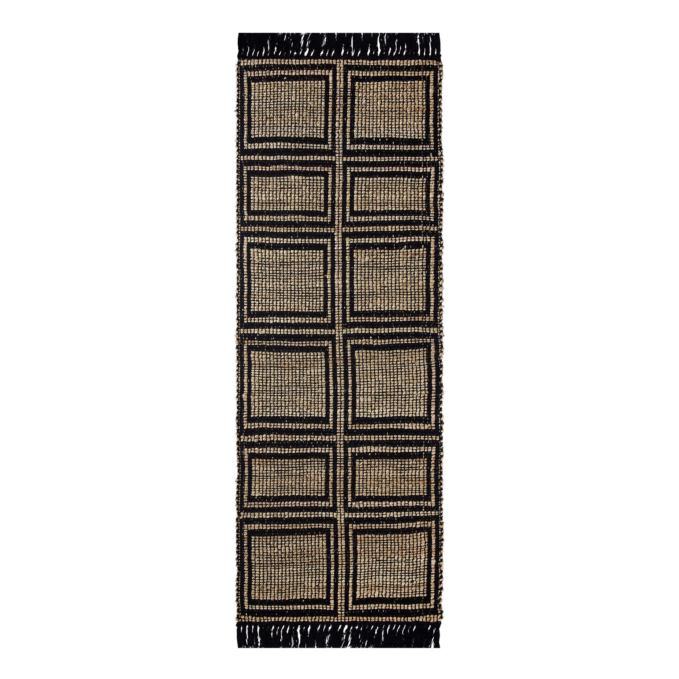 Better Homes & Gardens Black & Natural Interlocking Jute 30