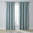 thumbnail image 1 of Better Homes & Gardens Blackout Textured Geometric Curtain Panel, 1 Panel, Aqua Slate, 50" W x 84" L, 1 of 5