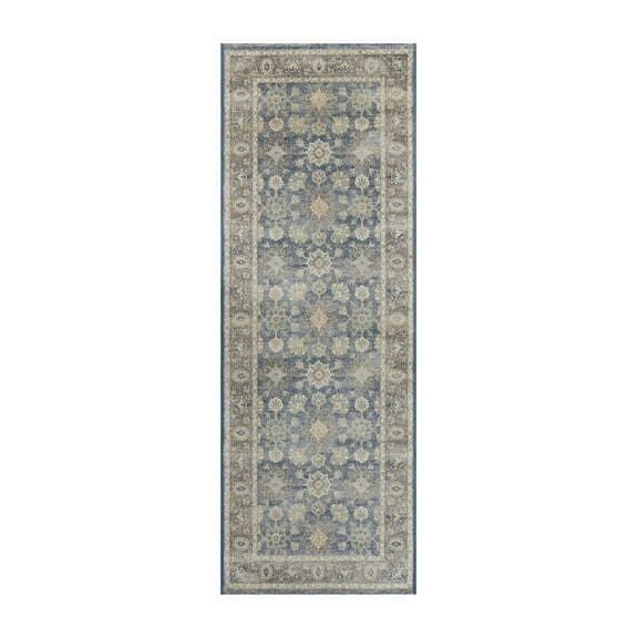 Better Homes & Gardens  Blue Floral Indoor 2.5' x 7' Runner Rug
