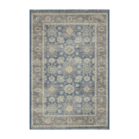 Better Homes & Gardens Blue Floral Indoor 24" x 36" Accent Rug
