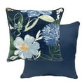thumbnail image 1 of Better Homes & Gardens Blue Floral Outdoor Throw Pillow, 1 of 9