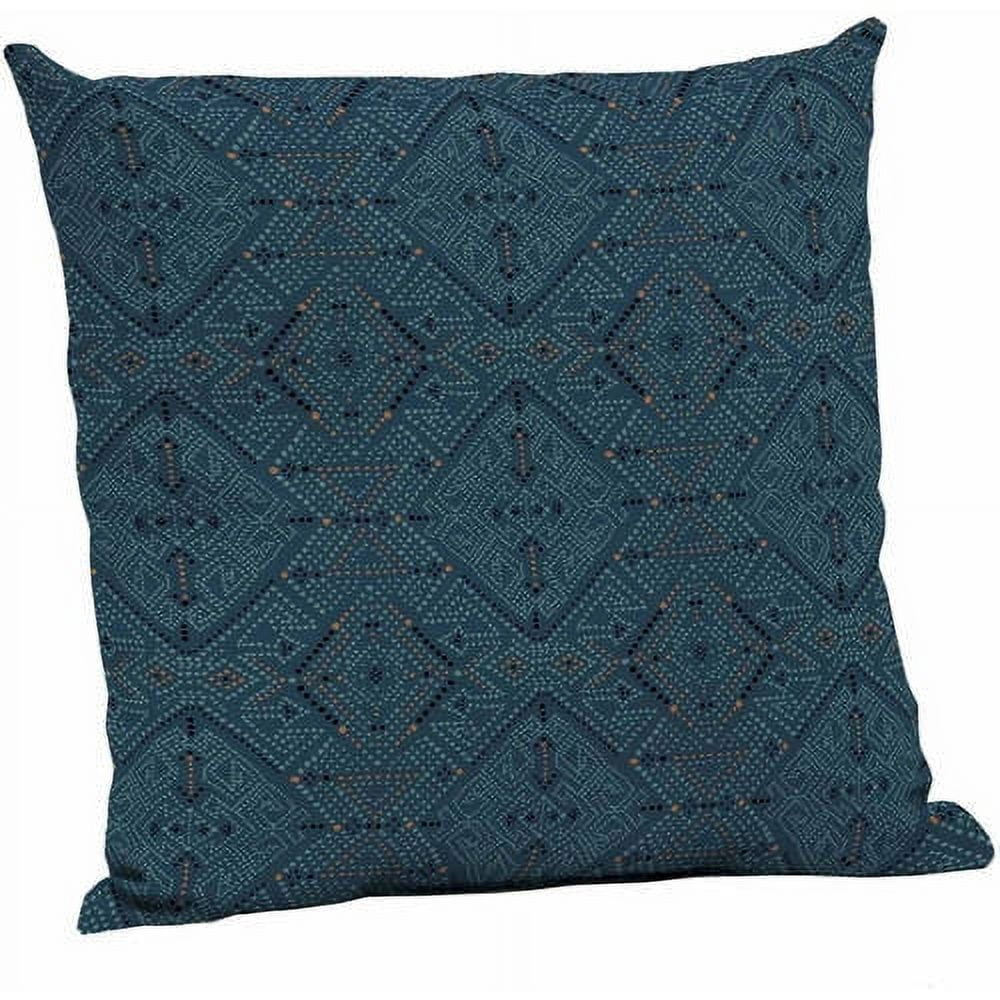 Better Homes & Gardens Blue Southwest Diamonds 24" x 24" Outdoor Patio Deep Seat Pillow Back