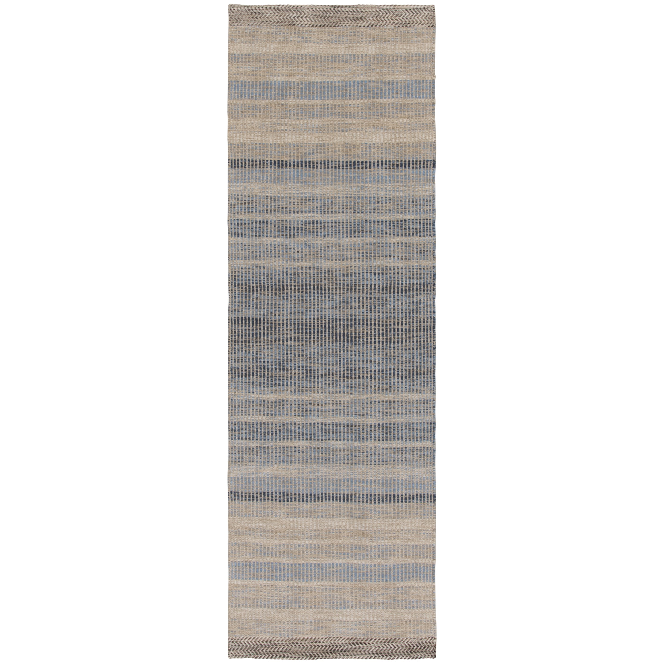 Better Homes & Gardens Blue Striped Lisa Runner Rug, 2'6"x8'