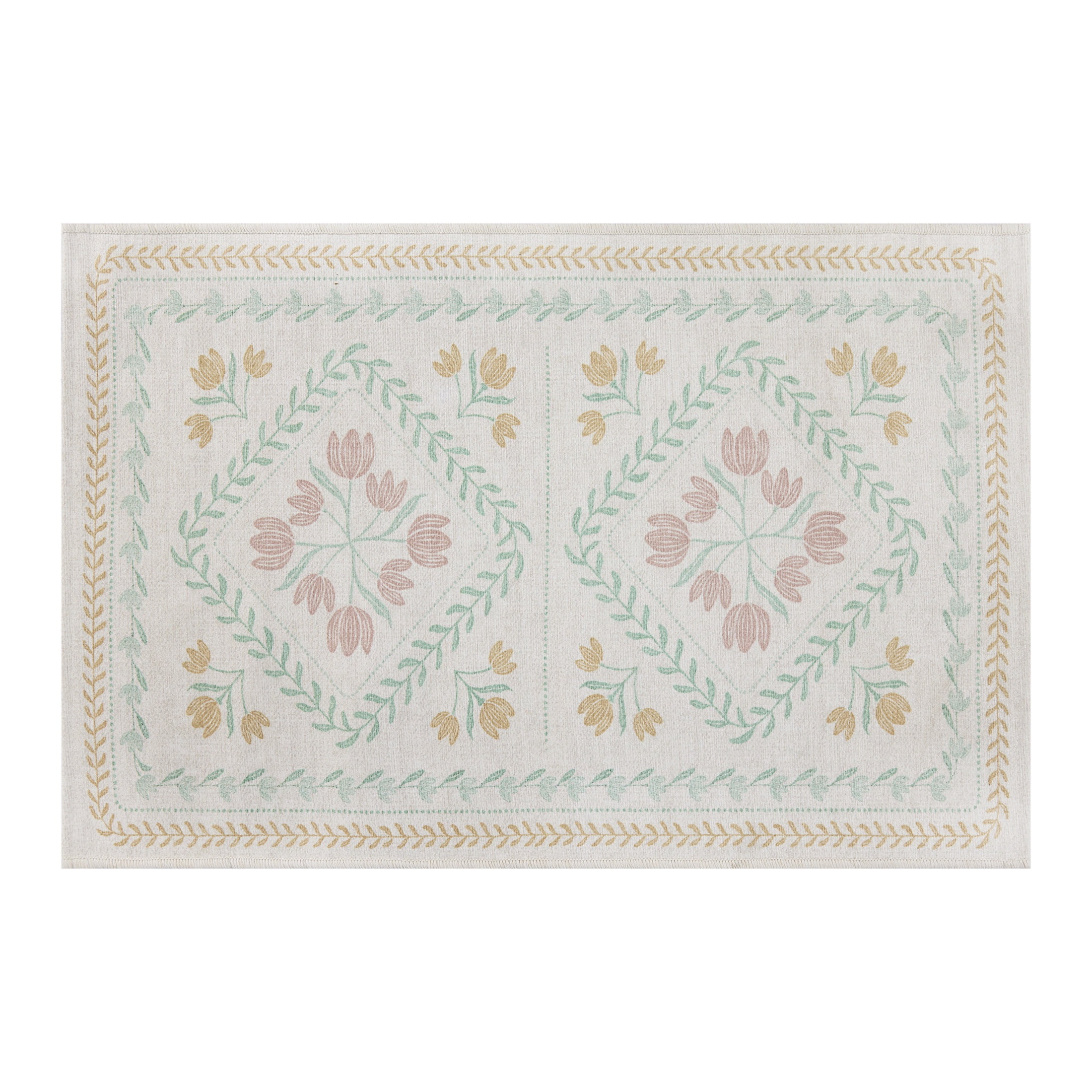 Better Homes & Gardens Blush Soliel Floral 24" x 36" Accent Rug